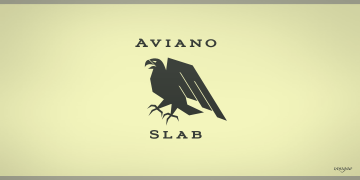 Aviano Slab Font Poster 1