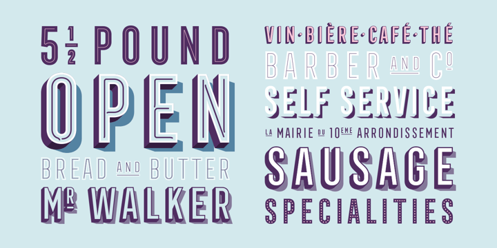 Frontage Condensed Font Poster 2