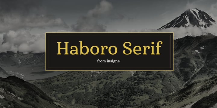 Haboro Serif Font Poster 1