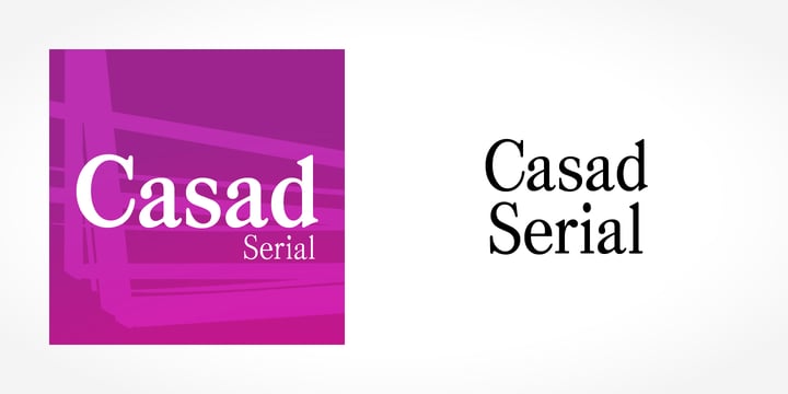 Casad Serial Font Poster 1