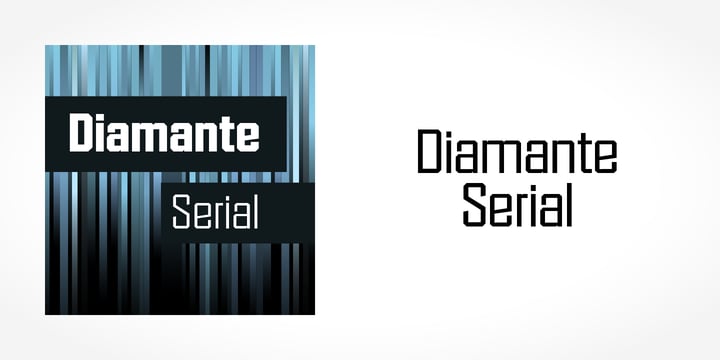 Diamante Serial Font Poster 1