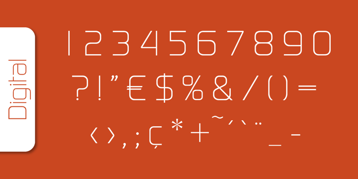 Digital Serial Font Poster 5
