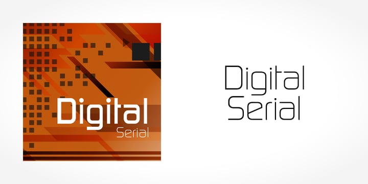 Digital Serial Font Poster 1