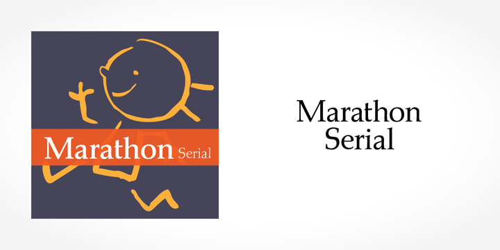 Marathon Serial Font Poster 1