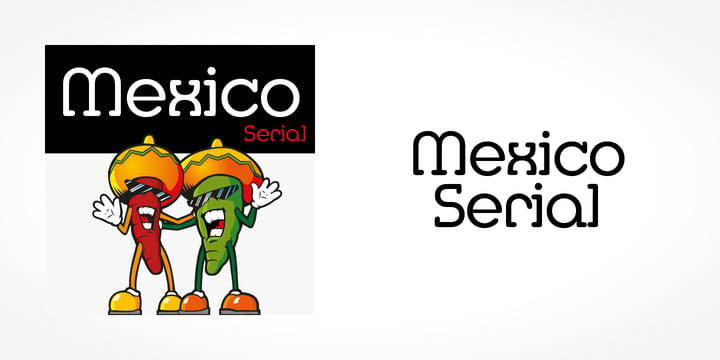 Mexico Serial Font Poster 1