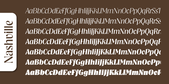 Nashville Serial Font Poster 4