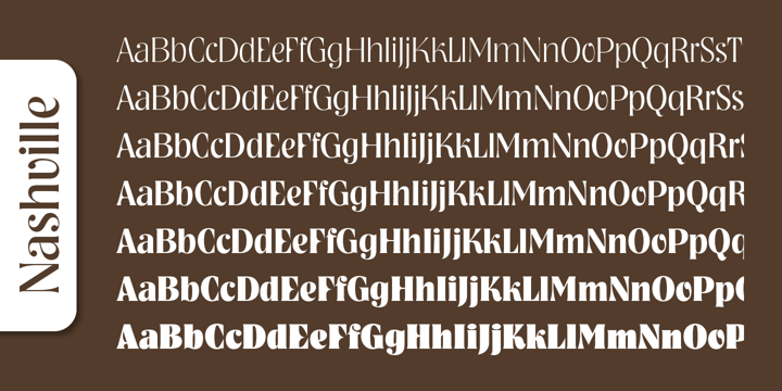 Nashville Serial Font Poster 3