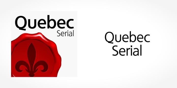 Quebec Serial Font Poster 1