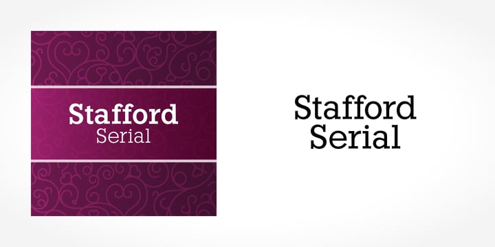 Stafford Serial Font Poster 1