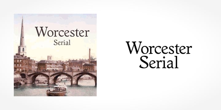 Worcester Serial Font Poster 2