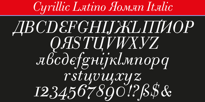 Cyrillic Latino Font Poster 2
