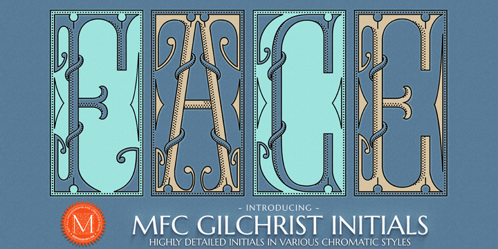 MFC Gilchrist Initials Font Poster 1