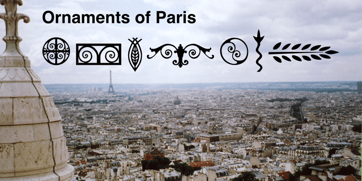 Ornaments of Paris Font Poster 1