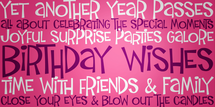 Birthday Wish PB Font Poster 1