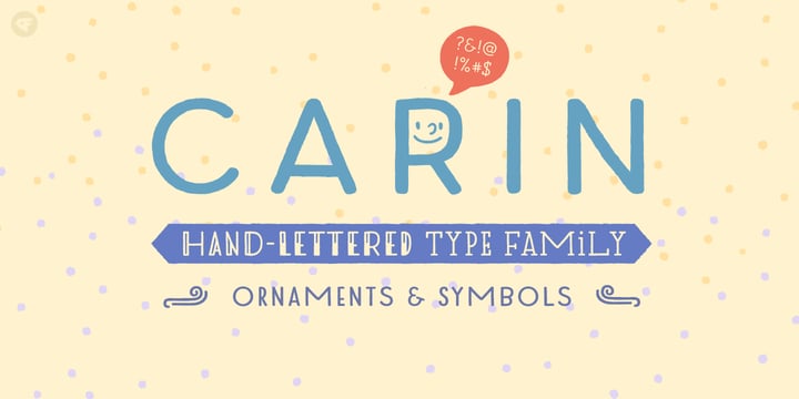 Carin Font Poster 1
