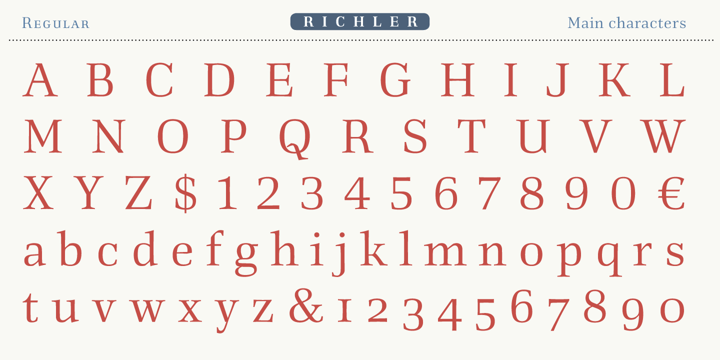 Richler Font Poster 7