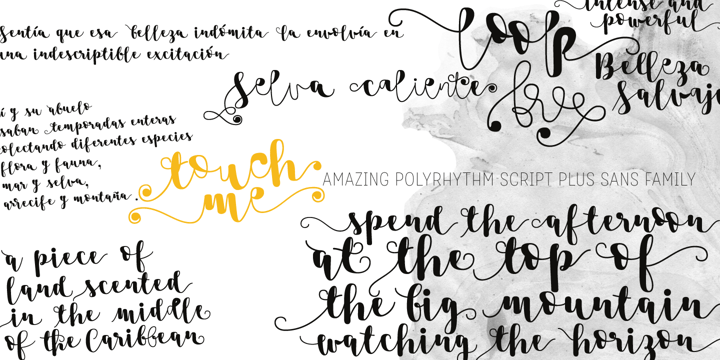 Touch Me Font Poster 8