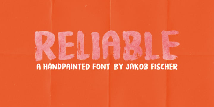 Reliable Font Poster 3