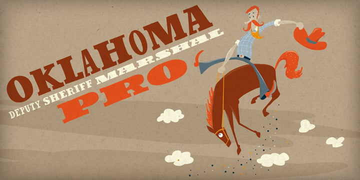 Oklahoma Pro Font Poster 1