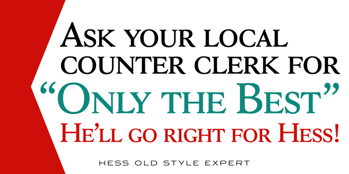 Hess Old Style Font Poster 4