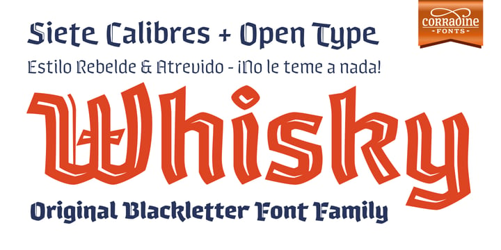 Whisky Font Poster 5