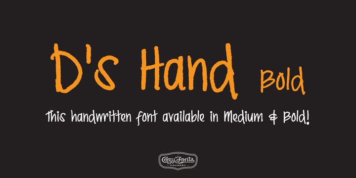 Ds Hand Font Poster 7