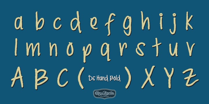 Ds Hand Font Poster 10
