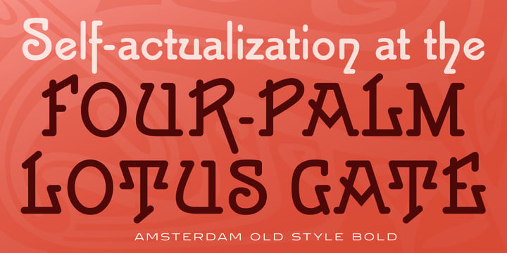 Amsterdam Old Style Font Poster 1