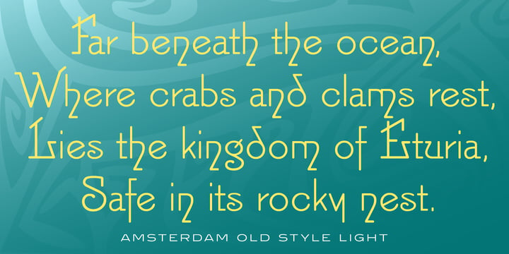 Amsterdam Old Style Font Poster 4