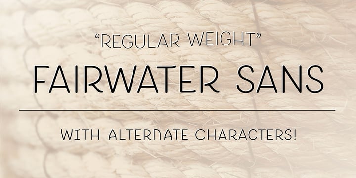 Fairwater Font Poster 20