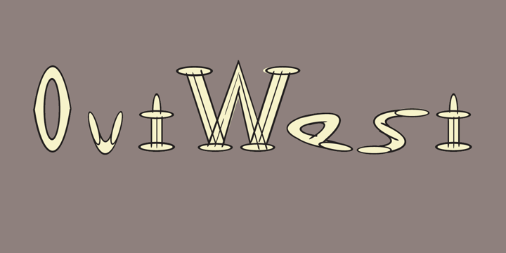 OutWest Font Poster 1