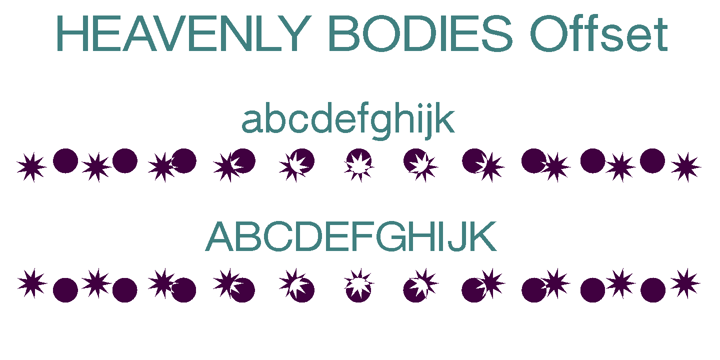 Heavenly Bodies Font Poster 7