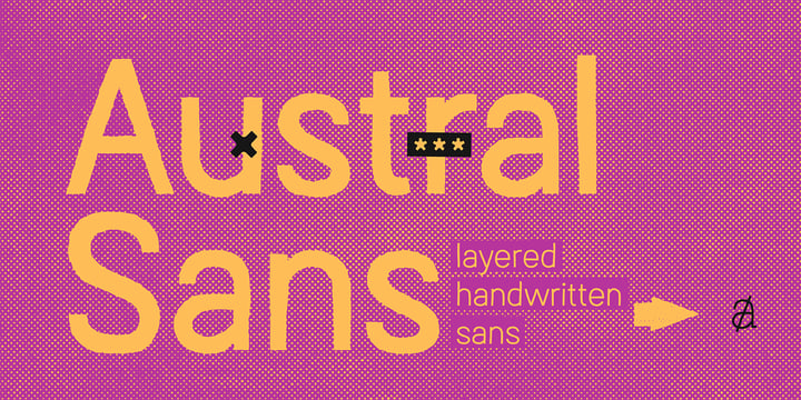 Austral Sans Font Poster 19