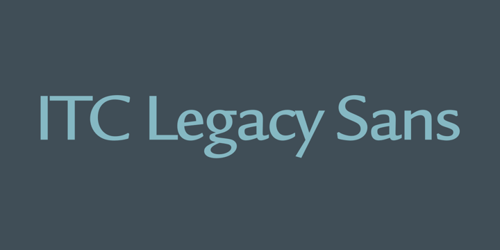 ITC Legacy Sans Font Poster 1