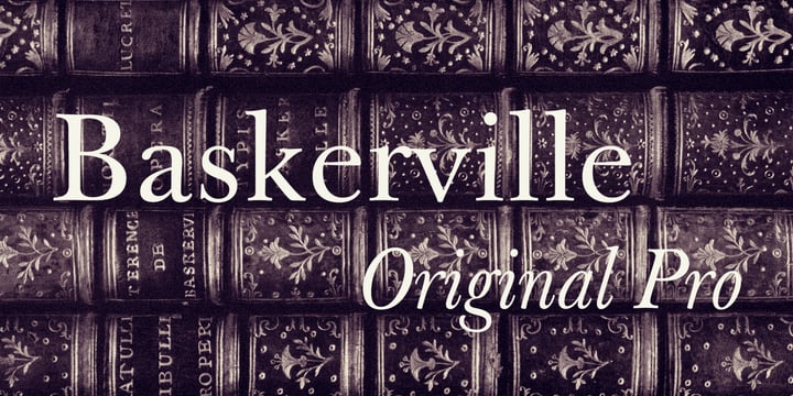 Baskerville Original Pro Font Poster 1