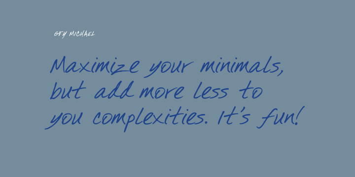GFY Handwriting Fontpak Font Poster 5