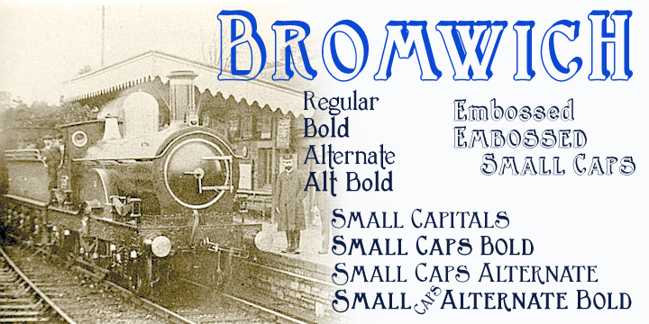 Bromwich Font Poster 1