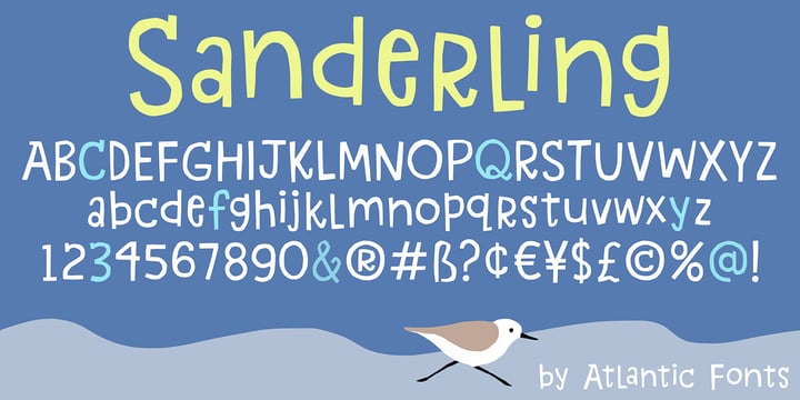 Sanderling Font Poster 1