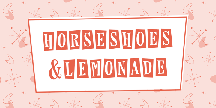 Horseshoes And Lemonade Font Poster 2