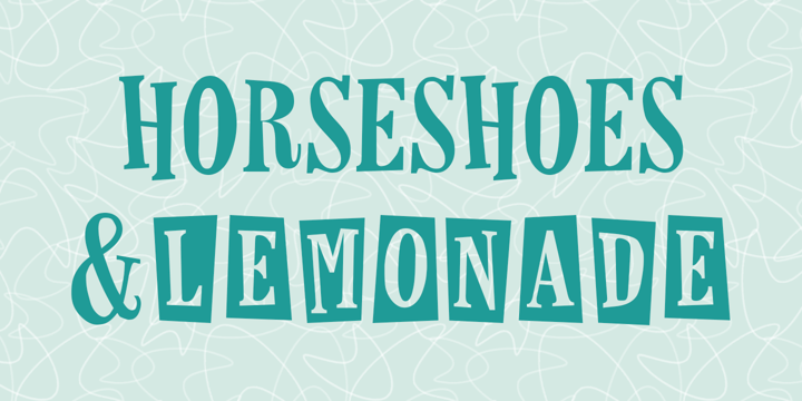 Horseshoes And Lemonade Font Poster 1