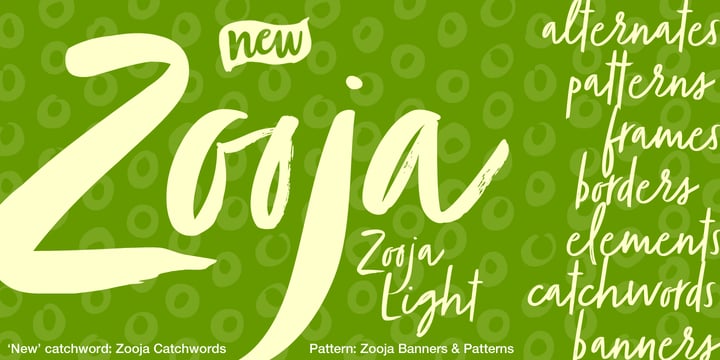 Zooja Font Poster 6