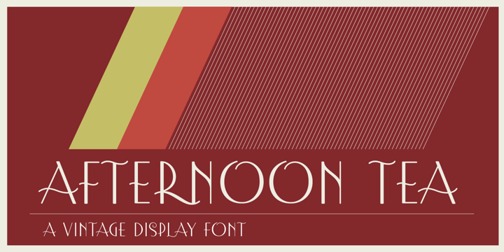 Afternoon Tea Font Poster 1