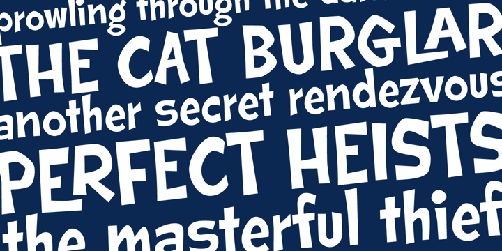 Cat Burglar PB Font Poster 3