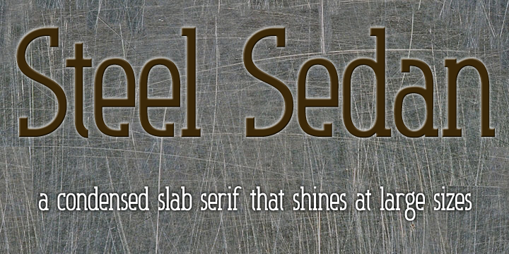Steel Sedan Font Poster 1