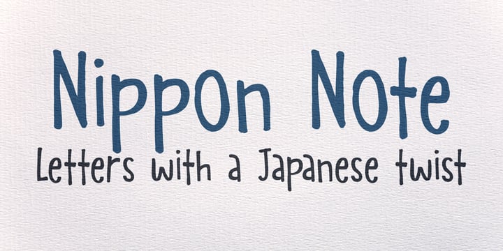 Nippon Note Font Poster 1