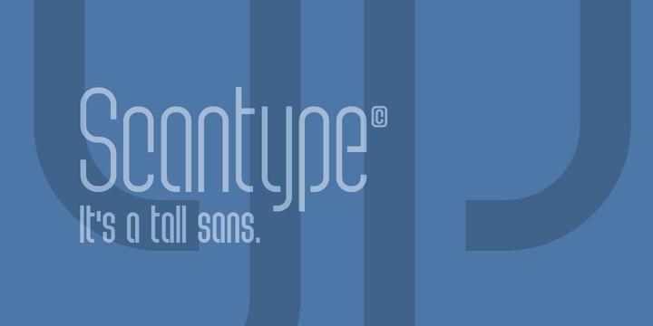 Scantype Font Poster 1