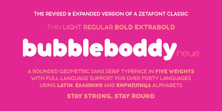 Bubbleboddy Neue Font Poster 1