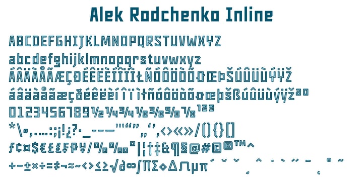 Alek Rodchenko Font Poster 3