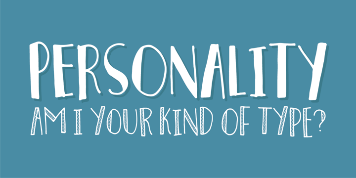 Personality Font Poster 1