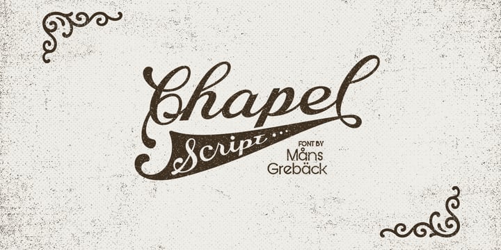 Chapel Script Font Poster 1